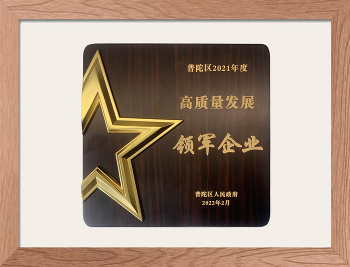 普陀區2021年度高質量發展領軍企業